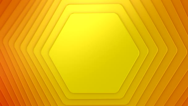 Background Hexagons Background Text Logo Loop Rendering Resolution — ストック動画