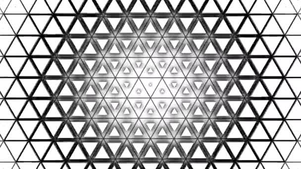 Dreiecke Bilden Eine Welle Abstrakter Hintergrund Loop Rendering Auflösung — Stockvideo