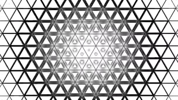 Triangles Forme une vague. Fond abstrait, boucle, rendu 3d, résolution 4k 