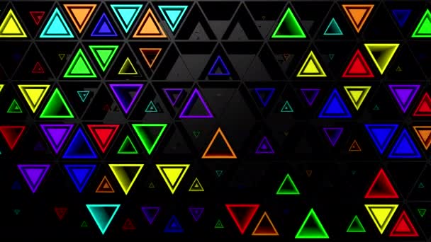Arrière-plan de Triangles. Fond abstrait, boucle, rendu 3d, résolution 4k 