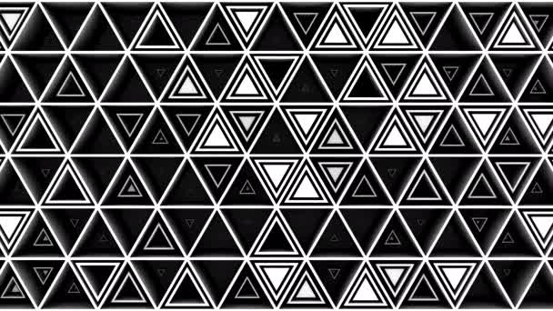 Arrière-plan de Triangles. Fond abstrait, boucle, rendu 3d, résolution 4k 