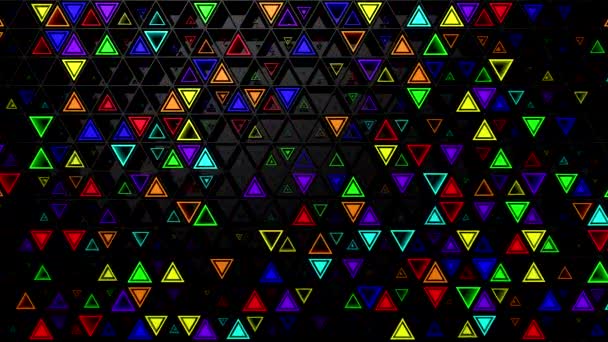 Arrière-plan de Triangles. Fond abstrait, boucle, rendu 3d, résolution 4k 