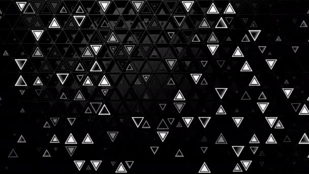 Arrière-plan de Triangles. Fond abstrait, boucle, rendu 3d, résolution 4k 