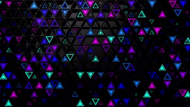 Arrière-plan de Triangles. Fond abstrait, boucle, rendu 3d, résolution 4k 