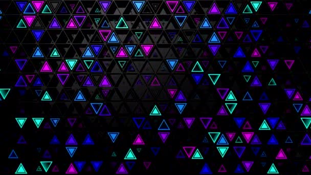 Arrière-plan de Triangles. Fond abstrait, boucle, rendu 3d, résolution 4k 