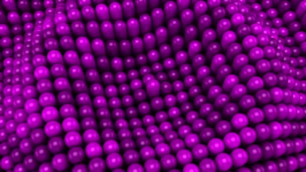 Capsules Formed Wave Abstract Background Loop 151 450 Frames Rendering — Stock Video