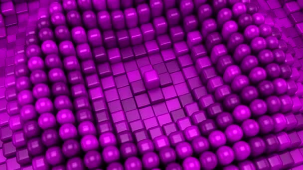 Cubes Turn Capsules Form Wave Abstract Background Loop 151 450 — Stock Video
