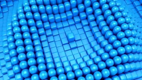 Кубики Перетворюються Капсули Утворюють Хвилю Абстрактний Фон Петля 151 450 — стокове відео