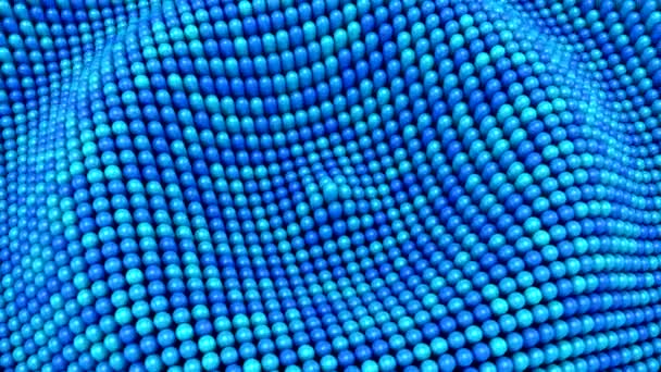 Капсули Утворюють Хвилю Абстрактний Фон Петля 151 450 Кадрів Візуалізація — стокове відео