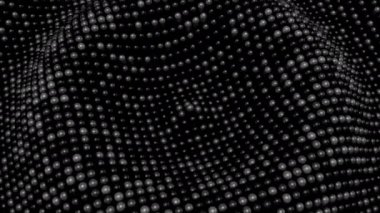 Kapsüller A dalgası oluşturur. Soyut arkaplan, 2 içinde 1, döngü (151-450 kare), 3d görüntüleme, 4k çözünürlük