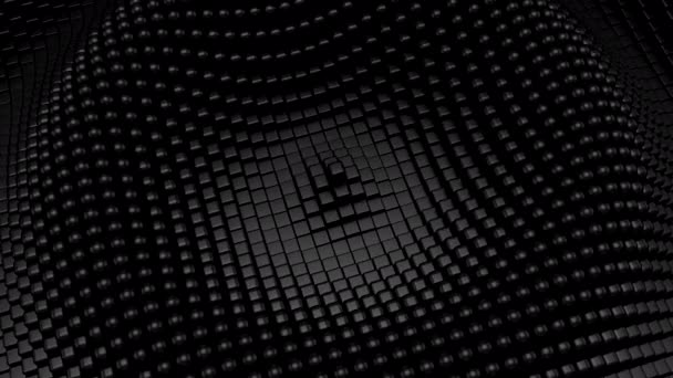 キューブはカプセルに変わり 波を形成します アブストラクト背景 ループ 151 450フレーム 3Dレンダリング 4K分解能 — ストック動画