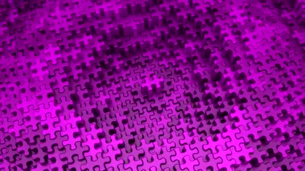 Puzzles Formed Wave Fond Abstrait Boucle 151 450 Images Rendu — Video