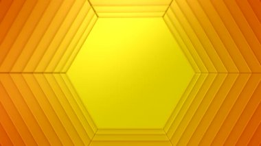Background of Hexagons. Background for text or logo, loop, 3d rendering, 4k resolution
