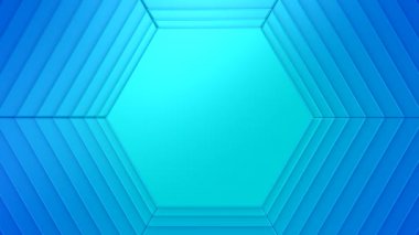 Background of Hexagons. Background for text or logo, loop, 3d rendering, 4k resolution