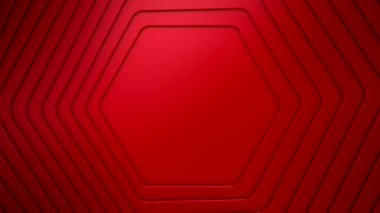 Background of Hexagons. Background for text or logo, loop, 3d rendering, 4k resolution