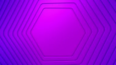 Background of Hexagons. Background for text or logo, loop, 3d rendering, 4k resolution