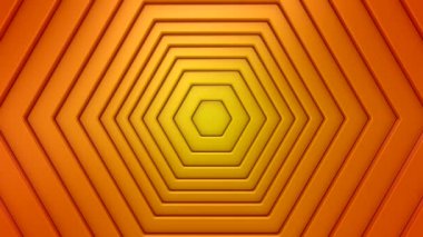 Background of Hexagons. Background for text or logo, loop, 3d rendering, 4k resolution