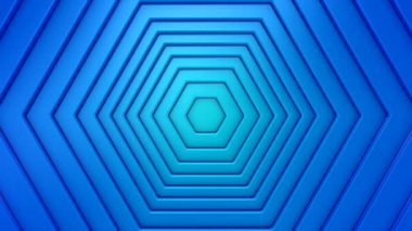 Background of Hexagons. Background for text or logo, loop, 3d rendering, 4k resolution