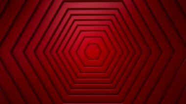 Background of Hexagons. Background for text or logo, loop, 3d rendering, 4k resolution