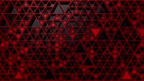 Arrière-plan de Triangles. Fond abstrait, boucle, rendu 3d, résolution 4k 