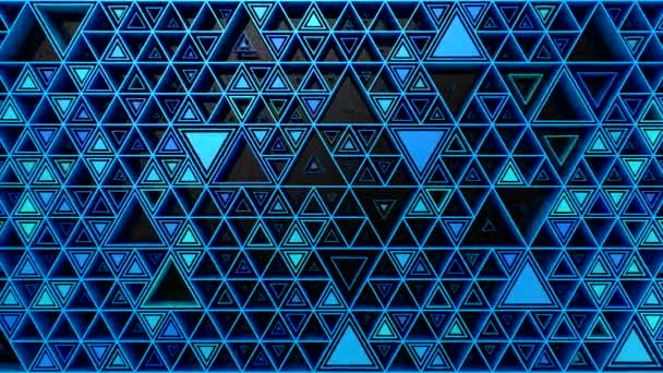 Background Triangles Abstract Background Loop Rendering Resolution — Stock Video