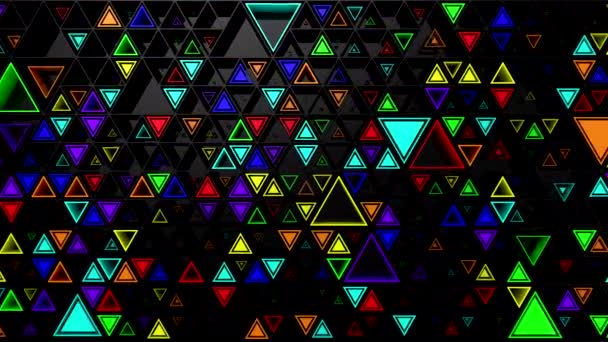 Arrière-plan de Triangles. Fond abstrait, boucle, rendu 3d, résolution 4k 