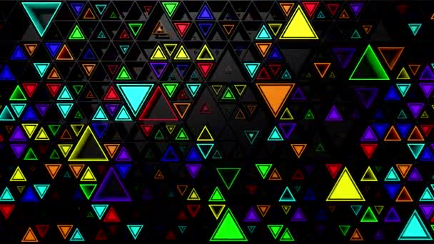 Тло Трикутників Abstract Background Loop Rendering Resolution — стокове відео
