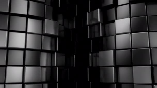 立方体的背景抽象运动 3D渲染 4K分辨率 — 图库视频影像