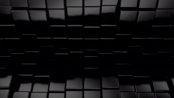 Bakgrund Kuber Abstrakt Rörelse Loop Rendering Upplösning — Stockvideo