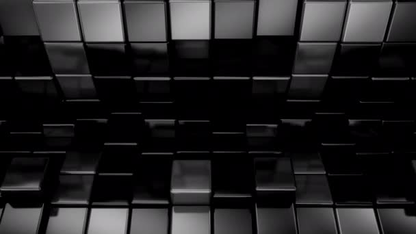 Bakgrund Kuber Abstrakt Rörelse Loop Rendering Upplösning — Stockvideo