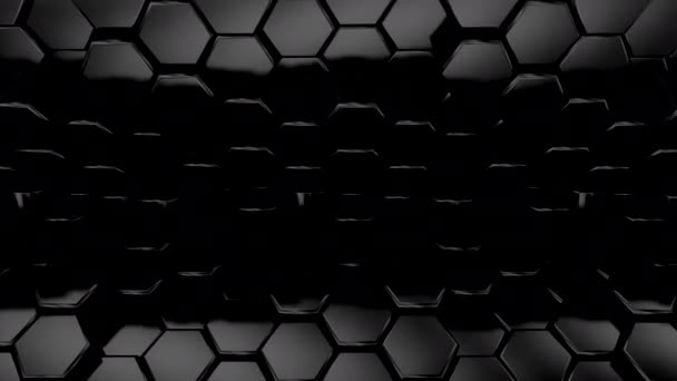 Hexagons Geçmişi Soyut Hareket Döngü Görüntüleme Çözünürlük — Stok video