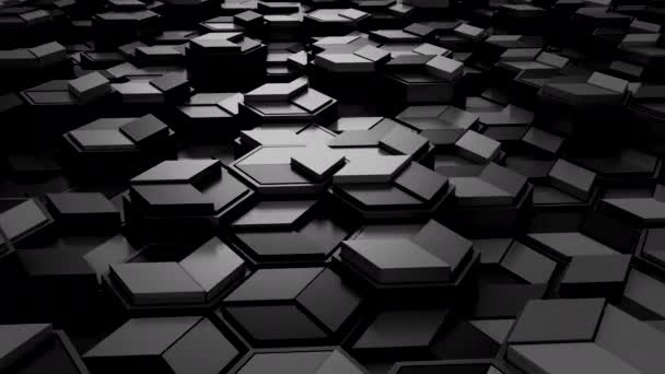Background Geometric Shapes Abstract Motion Loop Rendering Resolution — Stock Video