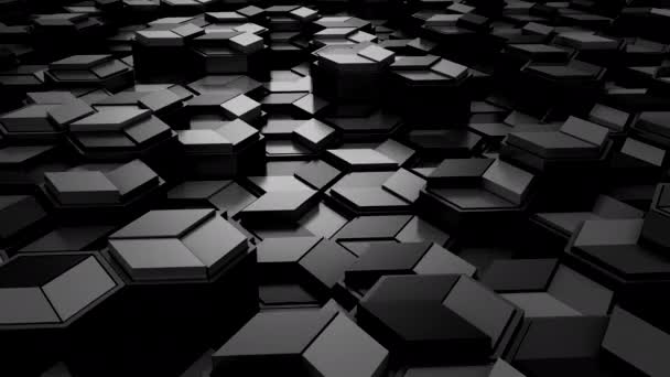 Pozadí Geometrických Tvarů Abstraktní Pohyb Smyčka Vykreslování Rozlišení — Stock video