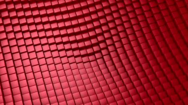 Kutular bir dalga oluşturur. Döngü arkaplan, 5 in 1, 3d görüntüleme, 4k çözünürlük