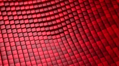 Kutular bir dalga oluşturur. Döngü arkaplan, 5 in 1, 3d görüntüleme, 4k çözünürlük