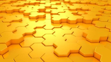 Geometrik Şekillerin Arkaplanı. Soyut hareket, döngü, 3D görüntüleme, 4k çözünürlük