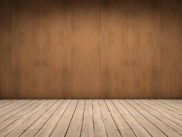 Wood wall and wood floor — Stock Photo, Image