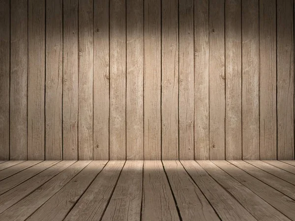 Wood wall and floor — Stock Photo, Image