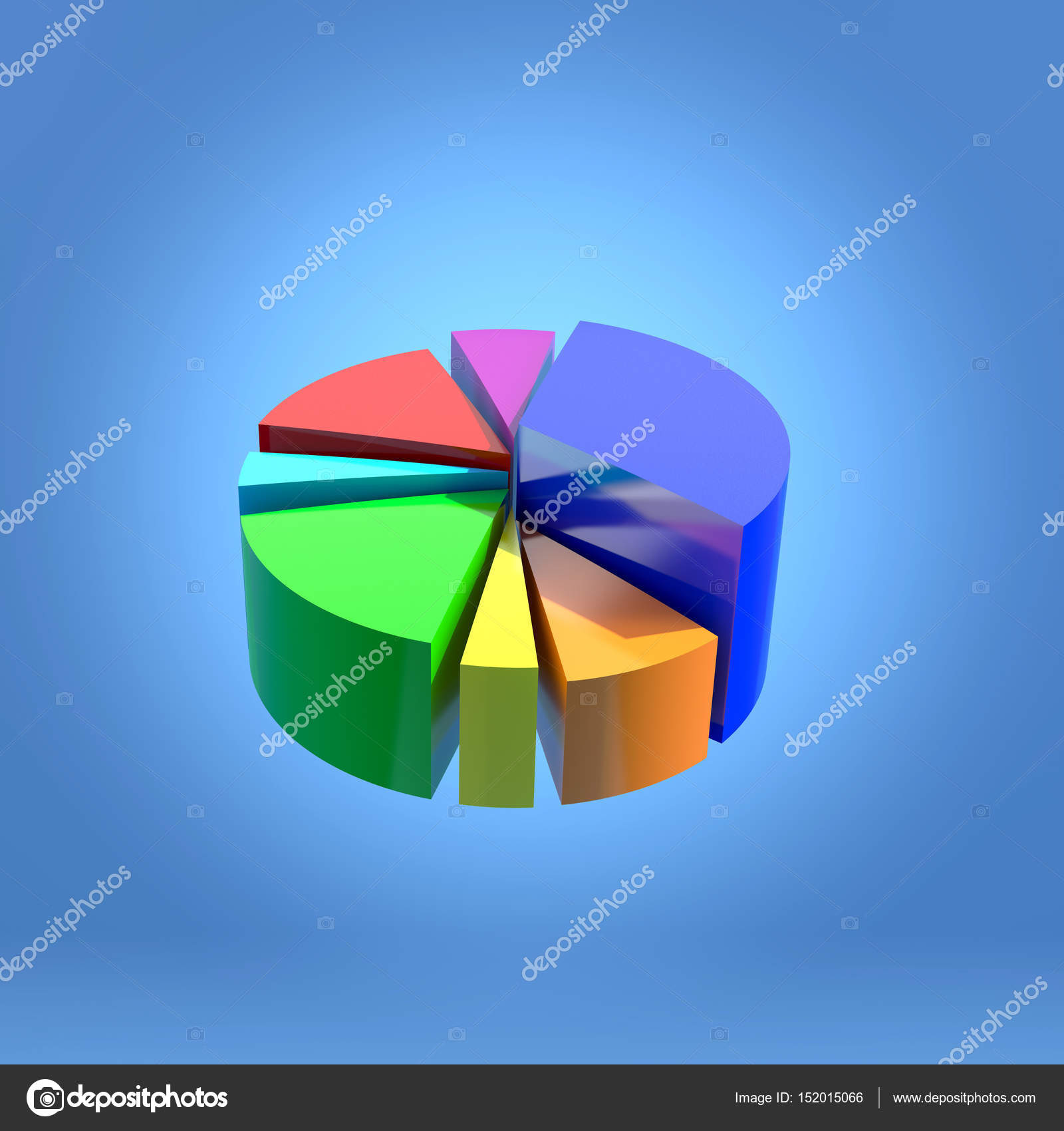 3D circular statistics graphic — Stock Photo © dynamicfoto #152015066