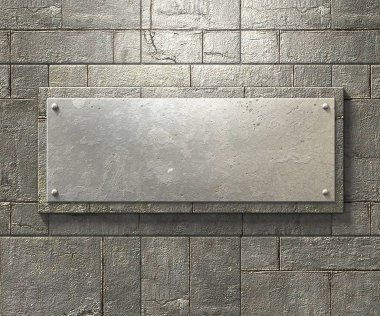 metal plaka arka plan