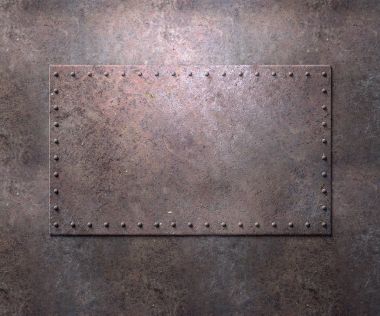 Perçin arka plan ile metal doku
