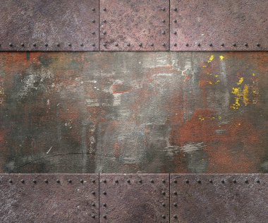 Perçin arka plan ile metal doku