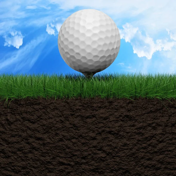 Golf bal achtergrond — Stockfoto