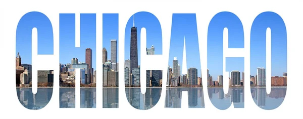 Chicago Wahrzeichen Buchstaben — Stockfoto