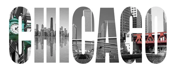 Chicago Wahrzeichen Buchstaben — Stockfoto