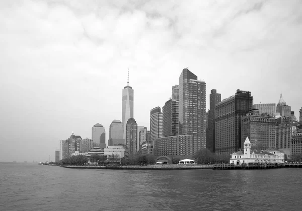 Black and white Manhattan — Stock Photo, Image