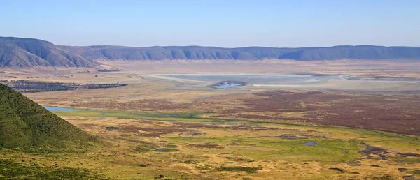 Widok na krater Ngorongoro — Zdjęcie stockowe