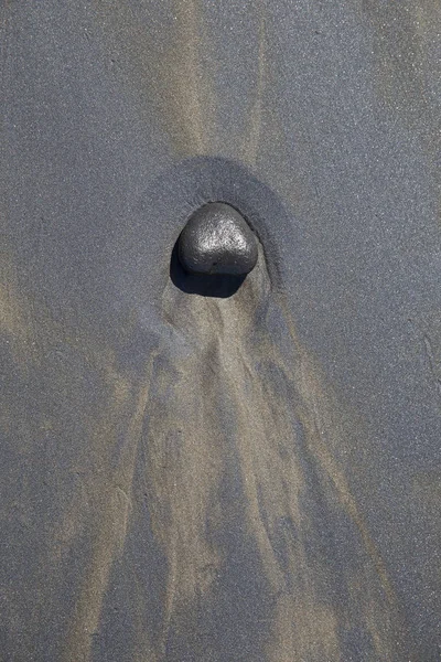 Ηφαιστειακή Άμμο Closeup Που Λαμβάνονται Στην Παραλία Της Κούτα Ινδονησία — Φωτογραφία Αρχείου