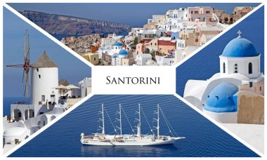 Yunanistan 'daki Santorini adasının güzel kartpostalları