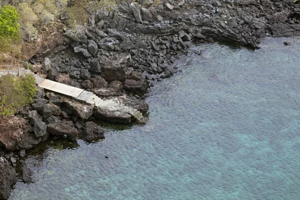 Krajobraz Wysp Galapagos Zrobiony Pogodny Dzień — Zdjęcie stockowe